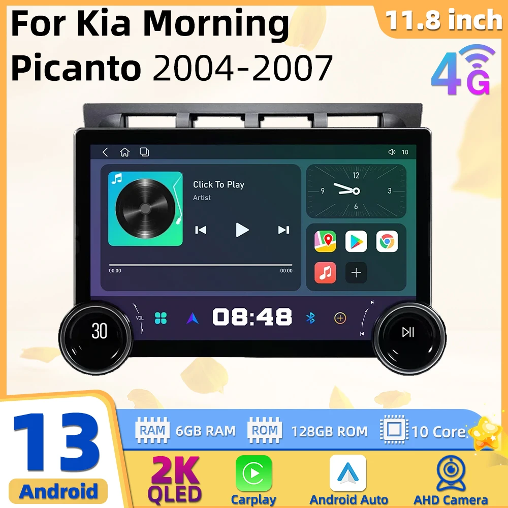 

Автомагнитола 2 Din, Android, стерео для Kia Morning Picanto 2004-2007, навигация, мультимедийный плеер, головное устройство, Авторадио, Авторадио, Carplay