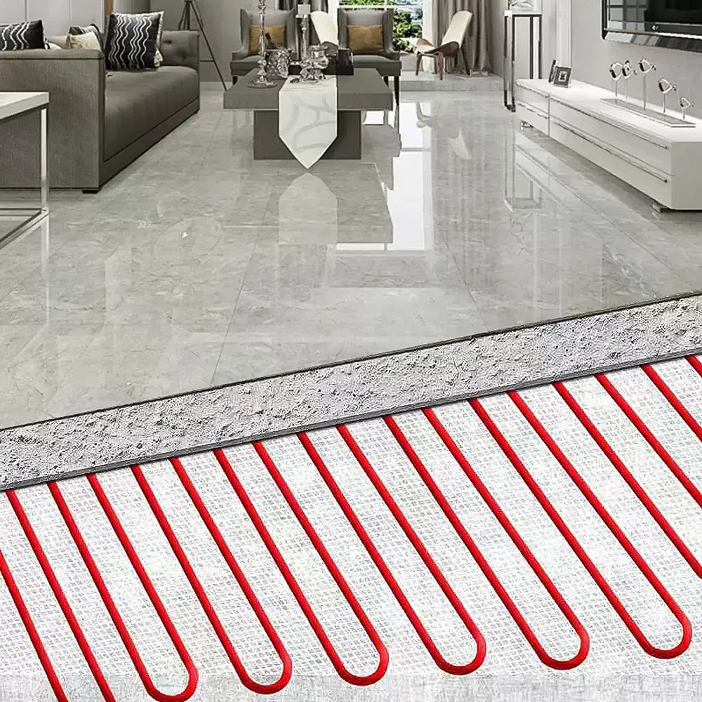 5-200 Meters Infrared Warm Floor Cable 12K 33ohm/m Electric Carbon Heating Wire Coil 3.0mm Fiber Wire Floor Hotline Thickening electric heating wire electric underfloor heating electric floor heating clips