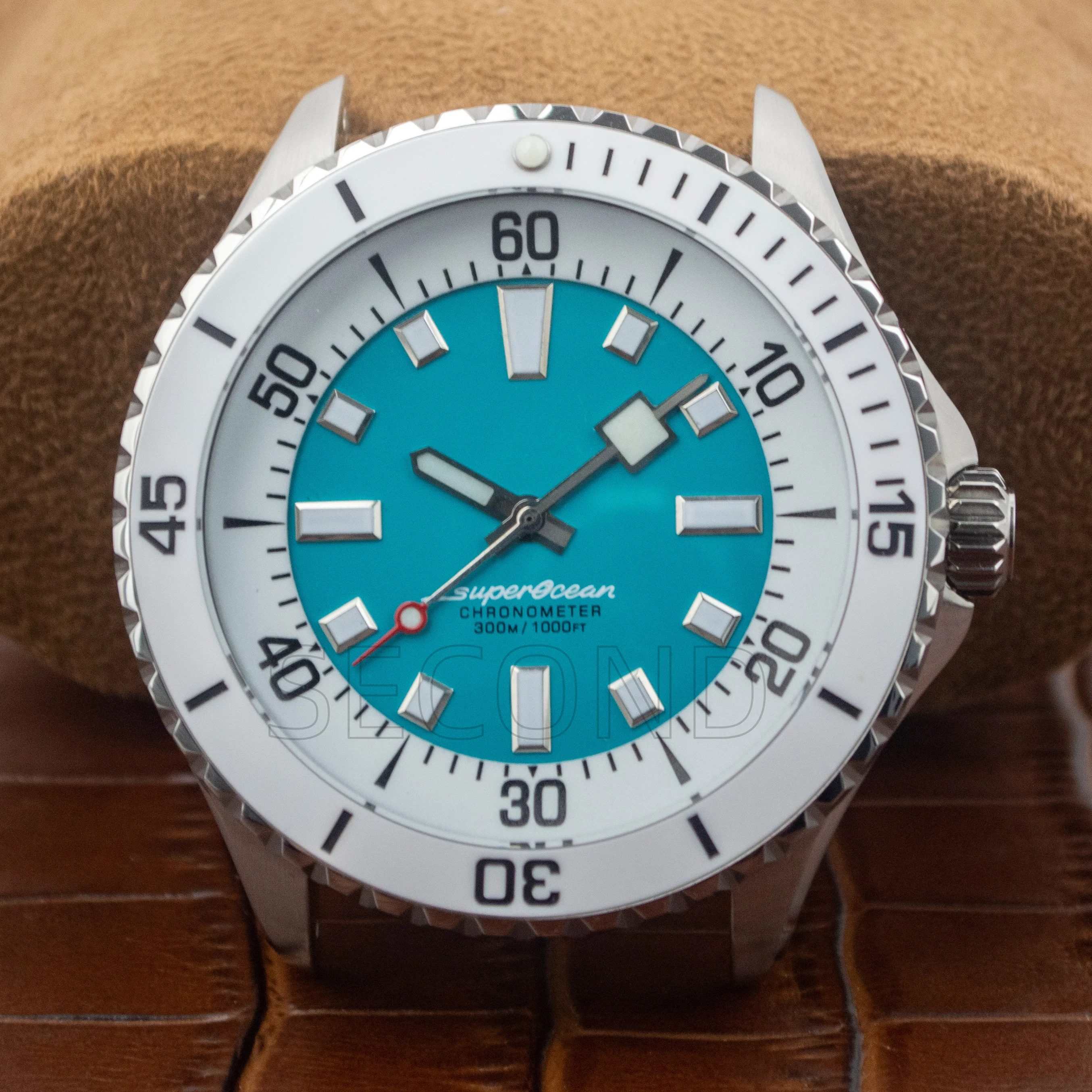 for SUPEROCEAN MOD 200m Diving Case Dial Hands Stainless Steel Sapphire ...