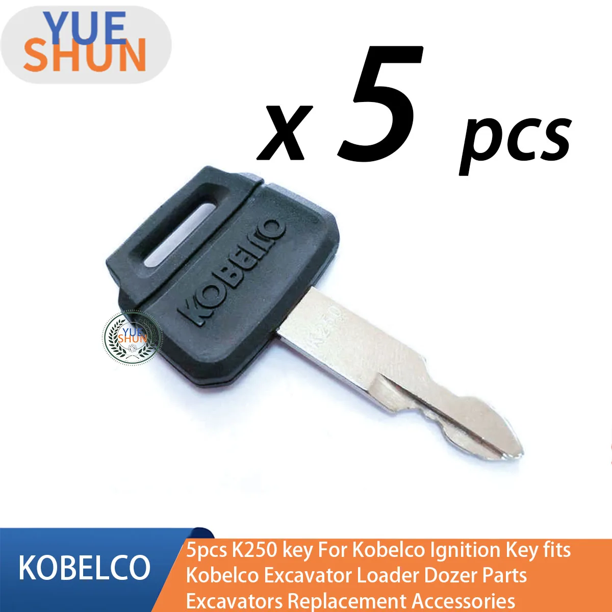 Kobelcoショベル用イグニッションキー,スペアパーツ,ローダーパーツ