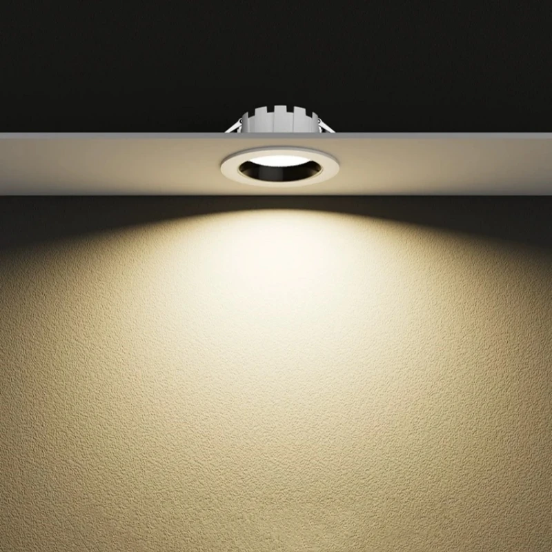 Recessed Anti-glare LED COB Downlight 9W12W15W18W Dimmable 85-265V Ceiling Lamp Spot Light 12W 15W Home Living Room Bedroom Lighting