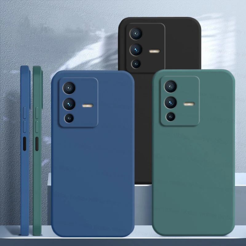ДЛЯ Vivo V23 чехол Pro Чехол s противоударный жидкий силиконовый мягкий ТПУ защитный