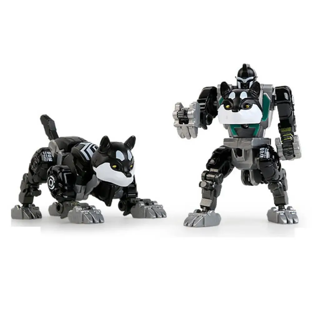 Creative 2 in 1 Deformation Robot Dog Model Toys Dog Transformation Robot Toy Cartoon Movable Deformation Action Figure Boy Gift