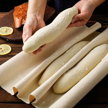 Linen Dough Fermented Cloth Dough Bakers Pans Dough Couche Pastry Proofing Cloth Baking French Bread Bakers Tool Kitchen Tools