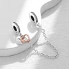 New 925 High-Quality Silver Daisy Leaf Shiny Split Chain Buckle Charm Fit for Original DIY Bracelets Women's BoutiqueJewelry 2