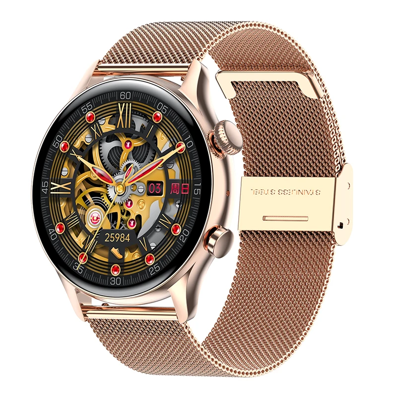 2022 New NFC Bluetooth Call Smart Watch Men 1.36 Inch AMOLED 390*390 Screen Always On Display IP68 Waterproof Smartwatch For Men 