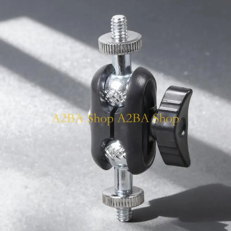 A2BA 고강도 금속 플라스틱 카메라 1/4 더블 볼 데드 어댑터 삼각대 전문 응용 프로그램 용 전화 마운트