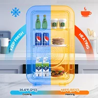 Мини-холодильник, 6 литров/8 банок, портативный термоэлектрический охладитель, холодильники для спальни, ухода за кожей, напитков, офиса, общежития и автомобиля — изображение 5