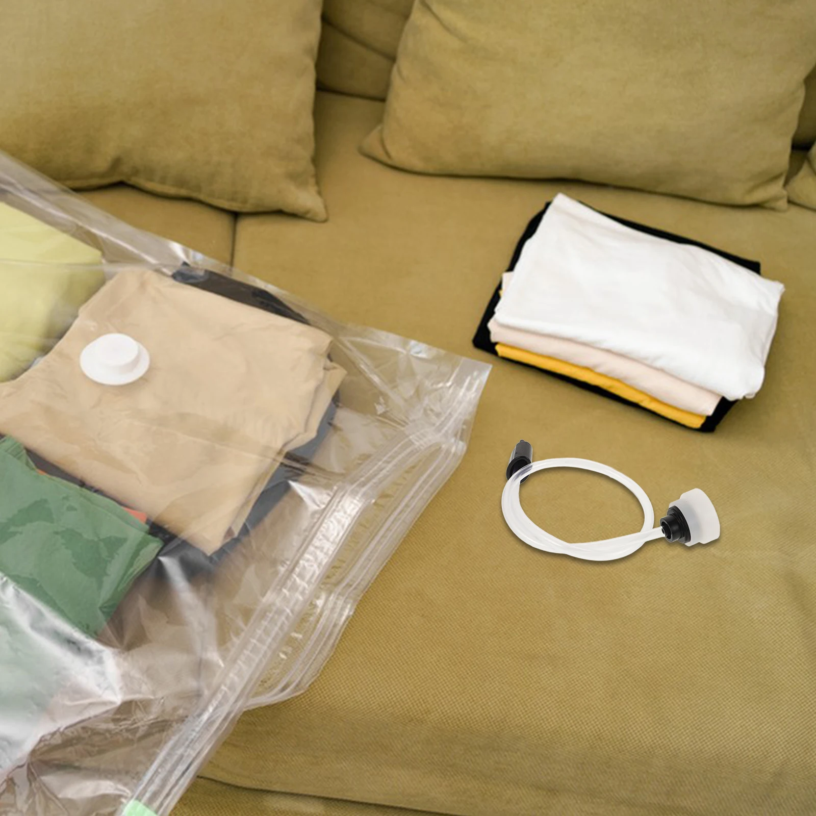 2 Tubos Flexibles Para Selladora Al Vacío - Conexión Fácil, Prolonga Vida De Alimentos, Para Cocina Y Almacenamiento