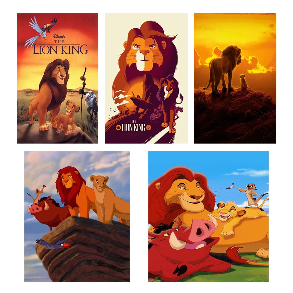 Алмазная живопись из серии Король Лев Disney 5D полностью круглая вышивка