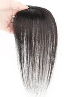 Cheveux humains petit coeur de pêche Invisible respirant pièce de cheveux droite Topper augmenter le Volume de vente pour les femmes cheveux amincissants 2
