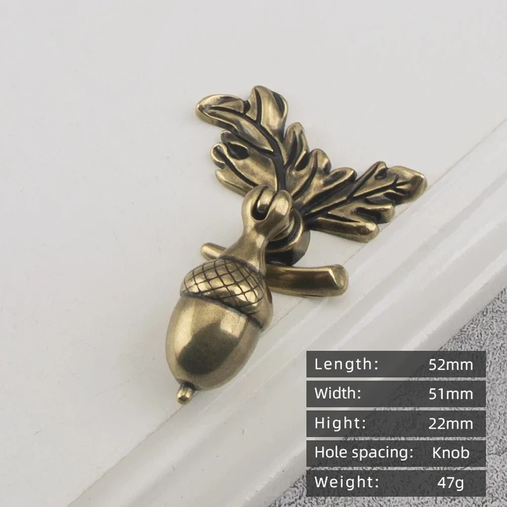 Drawer Knob Bronze Knob Acorn Handle Bronze Easy Installation Wide Application Zinc Alloy Bedside Cabinet Drawer