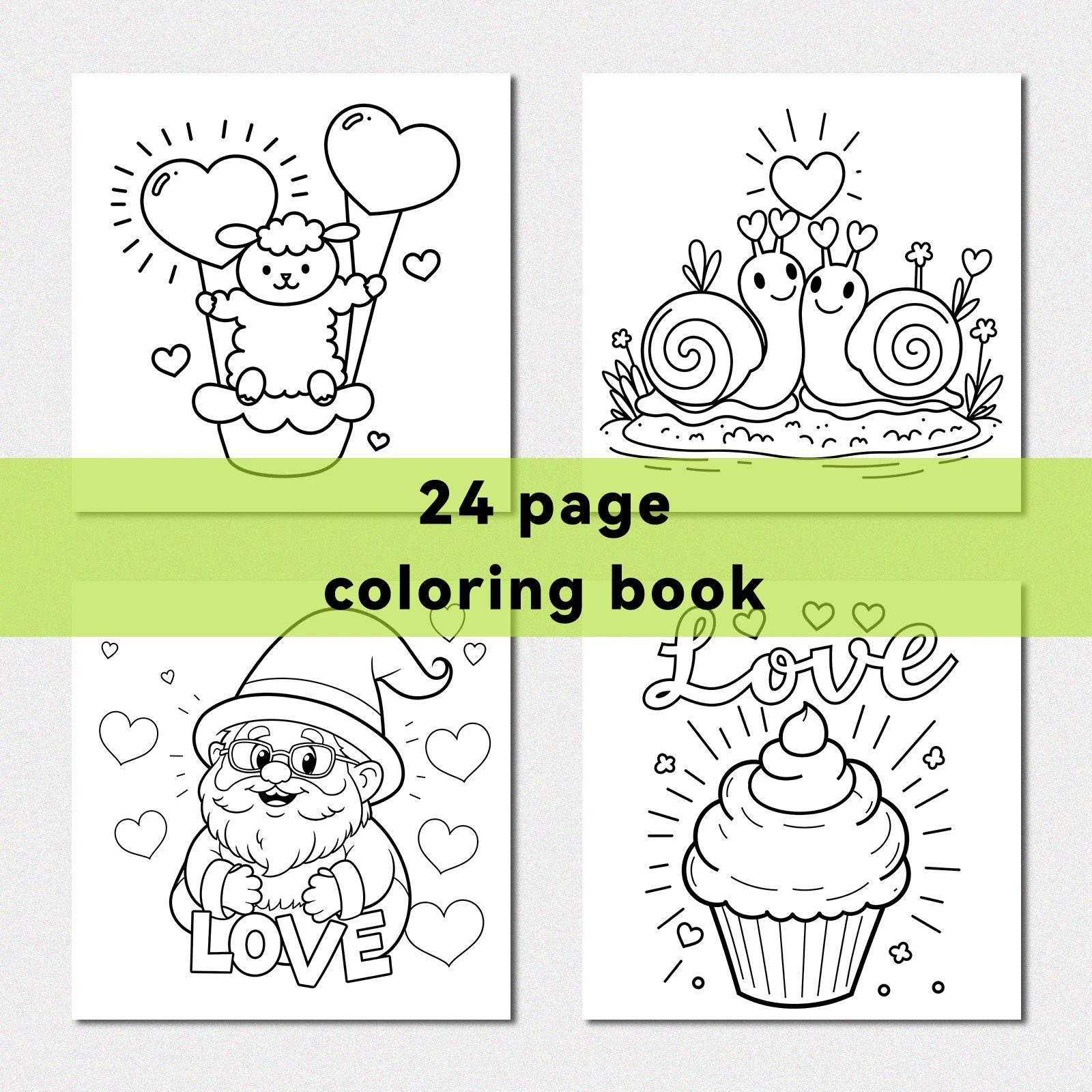 COZY GIRL VALENTINES Coloring Book for Adults Cute Drawing Book Perfect Gift for Party and Birthday 6