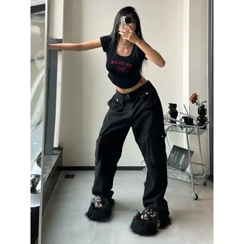 Deeptown Y2k Vintage Cargo Pants Women Gyaru Brown Korean Fashion Baggy Baddies Streetwear Hippie Trousers Casual 90s Aesthetic Deeptown Y2k Vintage Cargo Pants Women Gyaru Brown Korean Fashion Baggy Baddies Streetwear Hippie Trousers Casual.jpg