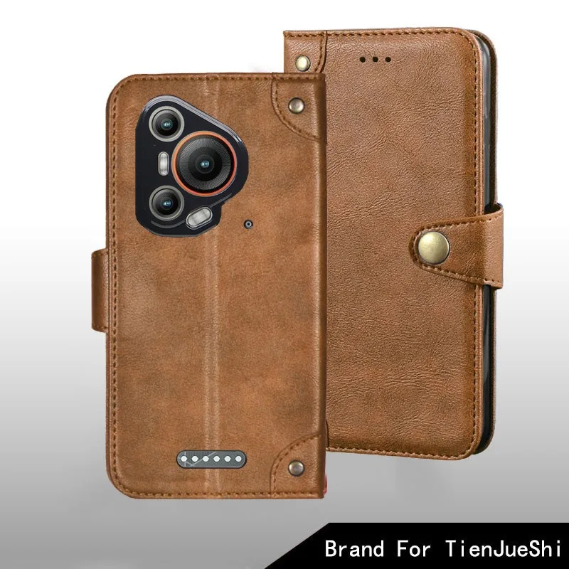 Retro Leather Back Case Cover with Metal Buckle for Blackview Oscal Pilot 3