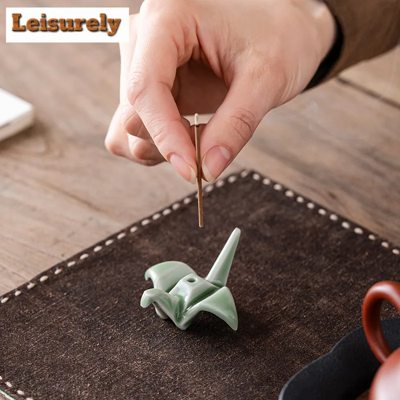 Thousand Paper Crane Incense Holder Boutique Incense Waterfall Incense Burners Consecrate Censer Tableware Supplies Ornaments