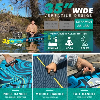 Skatinger 11'6'' X 35'' X 6'' Inflatable Paddle Board for Adults Paddle Gonflables Sup Board Prancha Paddle 5