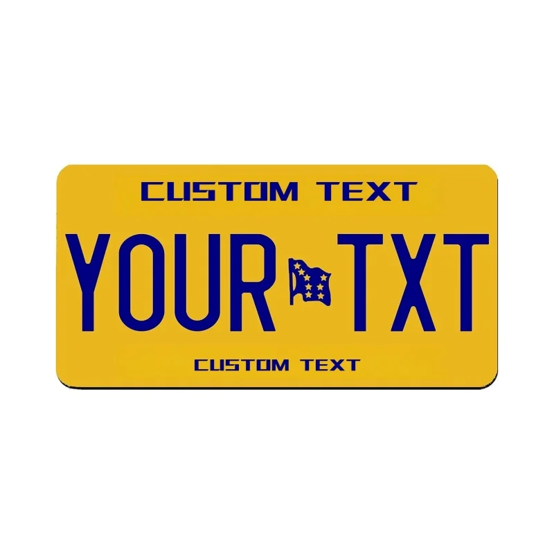 Customizable 12x6 Inch U.S. License Plate with Personalized Text