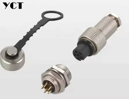 항공 플러그/소켓, G12, 2 코어, 3 코어, 4 코어, 5 코어, 6 코어 구멍, 12mm 더스트 캡, 무료 배송, 10 개