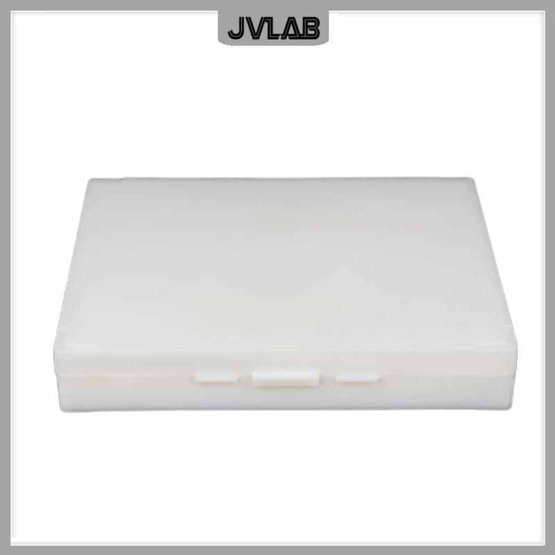 Bio Slice Box Microscope Slide Storage Box Biological Pathology Plastic Slice Cassette up to 100 Slides ABS Solide Holder 2 PCS