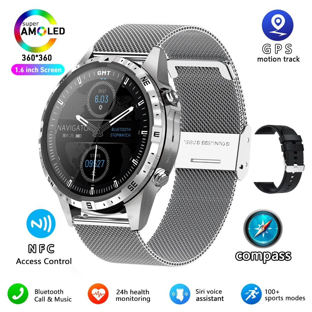 Outdoors Compass Smart Watch