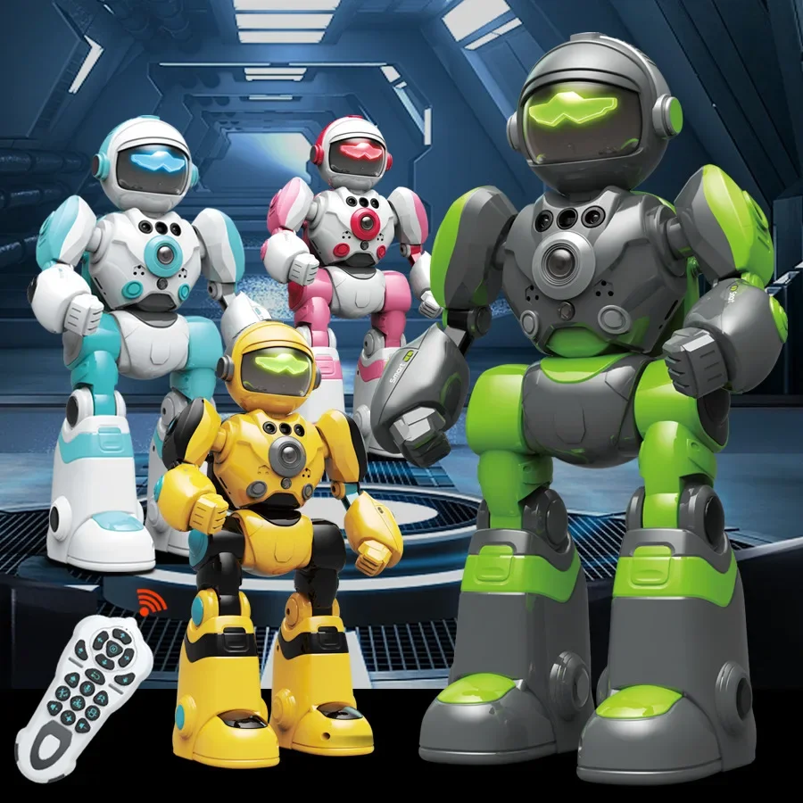 RC Robot Kids Intelligent Voice Gesture Control Programming Music Dancing Toys Recording Electric Robot Toy Children Gift