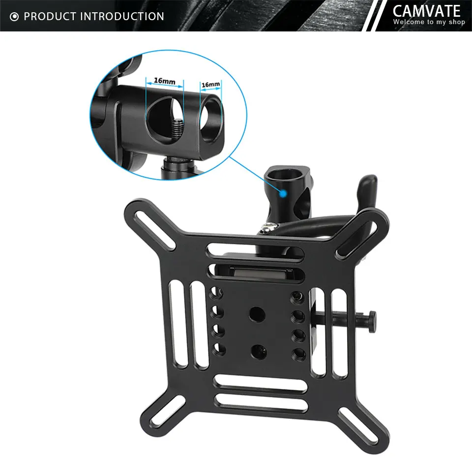 Adjustable VESA Monitor Mount Bracket 75x75mm 100x100mm with Quick Release V-Loc