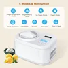 Automatic Ice Cream Maker with Compressor  4 Modes Frozen Yogurt Machine with LCD Display & Timer, Electric Sorbet Maker 3