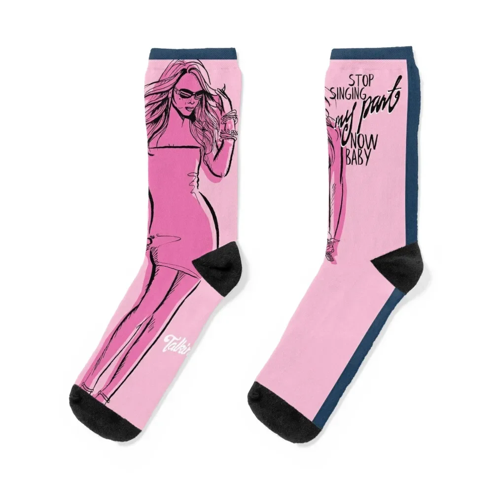 The Diva, Mimi Stop Singing My Part, Now Baby illustrated Socks Crossfit gym Sports Boy Child Socks Women's