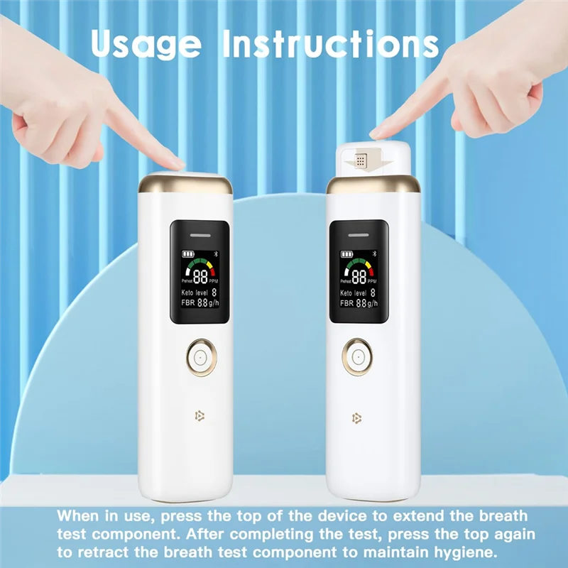 Ketone Breath Analyzer High Accuracy Ketone Breath Meter Tester For Tracking Your Ketones