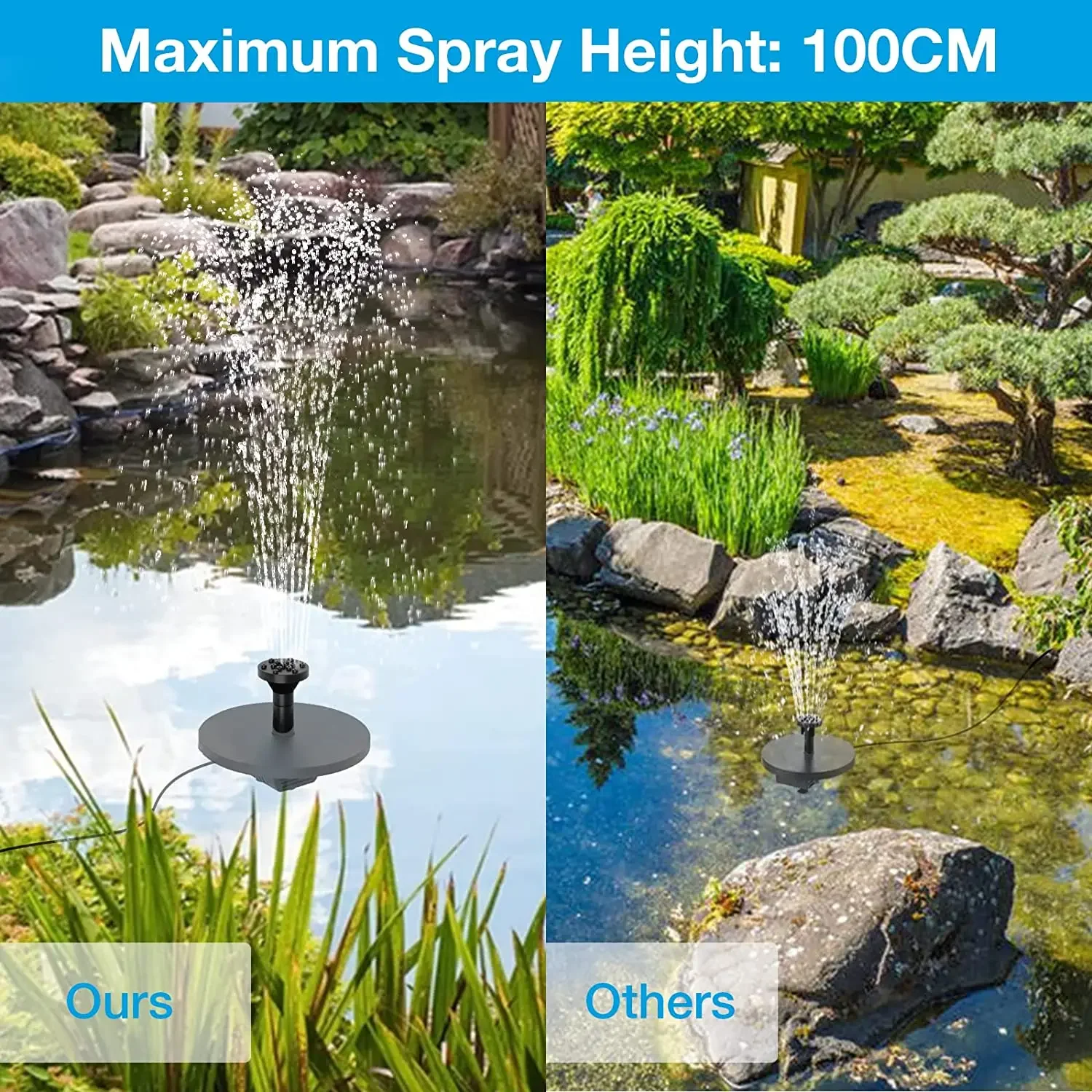 DIY Solar Water Fountain for Garden Decorate with Nozzles Water Pipe for Bird Bath Outdoor Fountain Ponds solar fountain water fountain solar fountain pump solar water pump garden pond fountain
