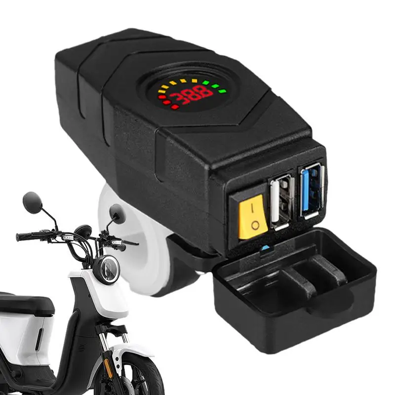 

USB C Car Charger Full Speed Faster Car Charger With 2 Ports LED Voltage Monitoring For Electric Car Bikes Auto Interior supply