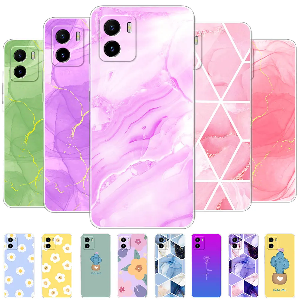 Per Vivo Y15S Vivo Y15A Y15 Custodie Custodie In Silicone Morbido Trasparente Per Vivo Y10 Y01 Y02 Coque Per Vivo Y02A Y02T Iqoo U5X Fundas