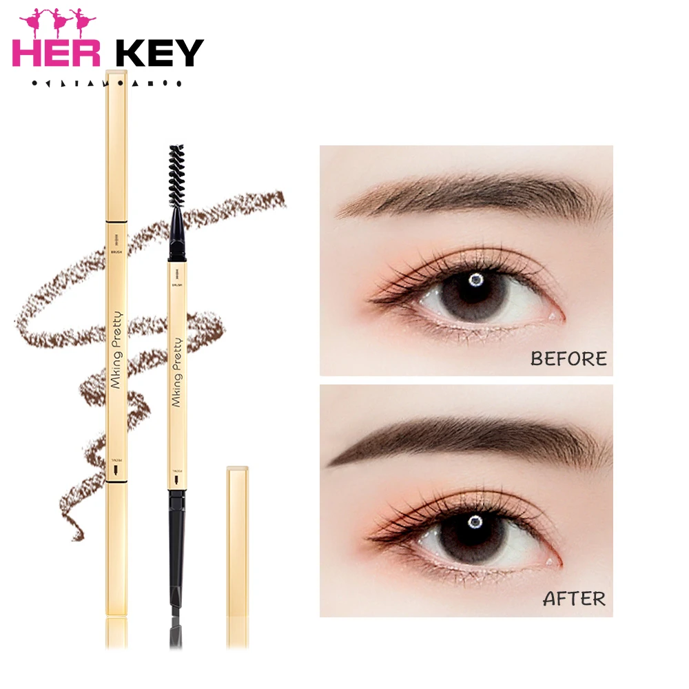 

Double Ended Eyebrow Pencil Long Lasting Waterproof 5 Colors Eyebrow Pencil Tinting Enhancement Cosmetics Beauty Women Makeup