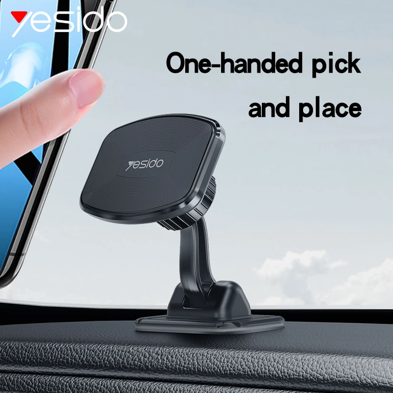 Magnetique Support Telephone GPS Voiture Universel Grille de Ventilation  pour iphone Samsung S8 S9 Huawei Sony - Noir