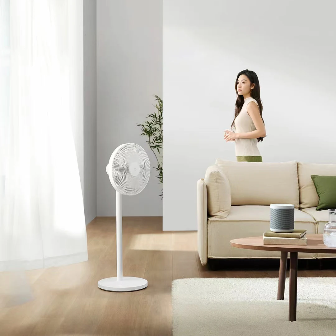 Wireless floor fan XIAOMI MIJIA smart DC standing fan 1X upgraded version for home electric floor fans 14M air supply distance APP remote control