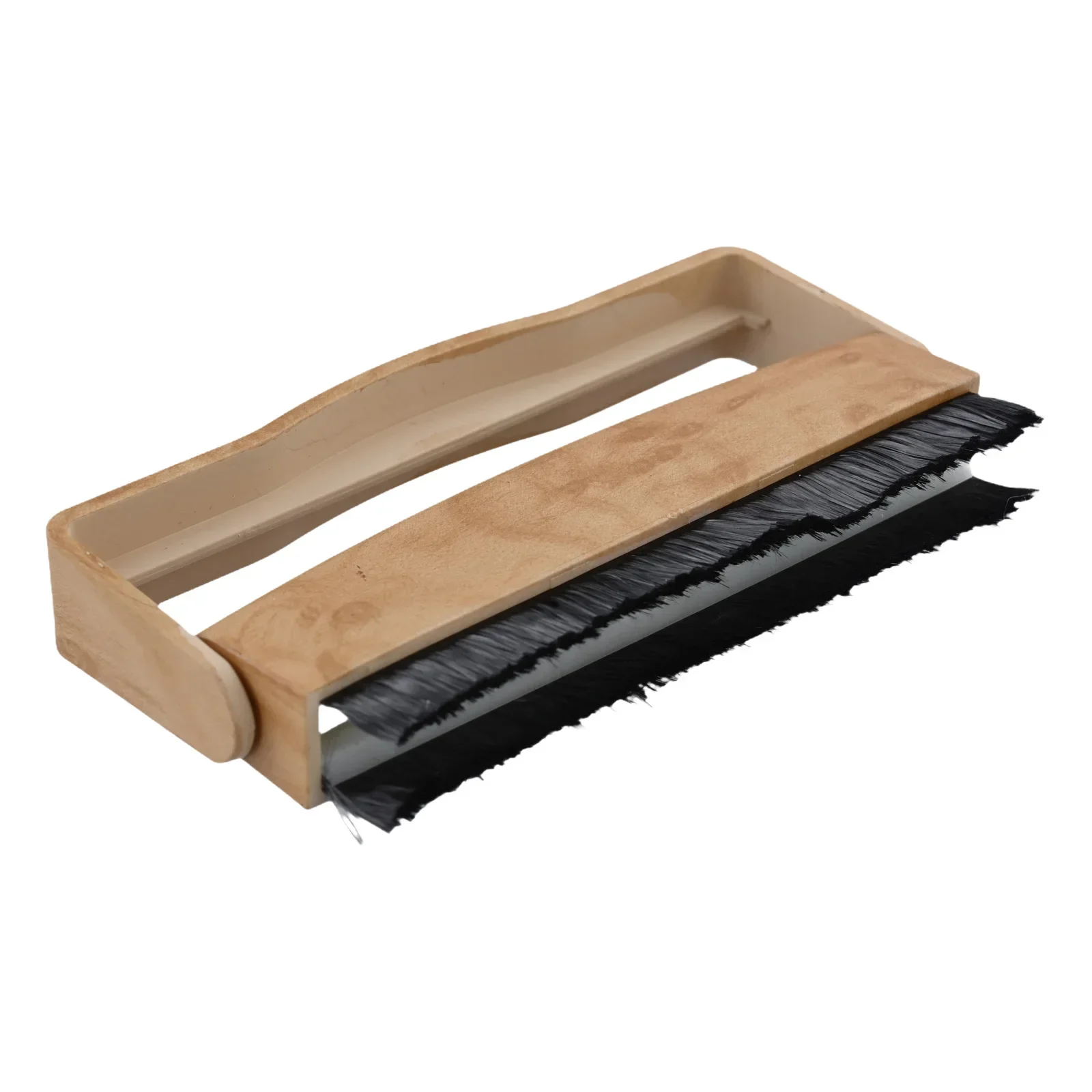 Vinyl Record Player Cleaning Brush Wooden Brush Clean Anti-Static Velvet For CD/LP Turntable Cleaning