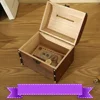 Wooden Treasure Box Piggy Bank Storage Containers Money Saving Antique Design Vintage Chest Handmade Kids Gift Home Storage 3
