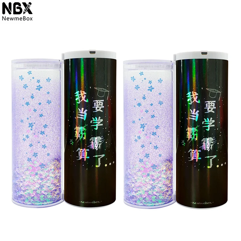 

NBXnewmebox Quicksand style Pencil cases pencil case calculator pencil case password Charging reusable Kids loved Kawaii pen box