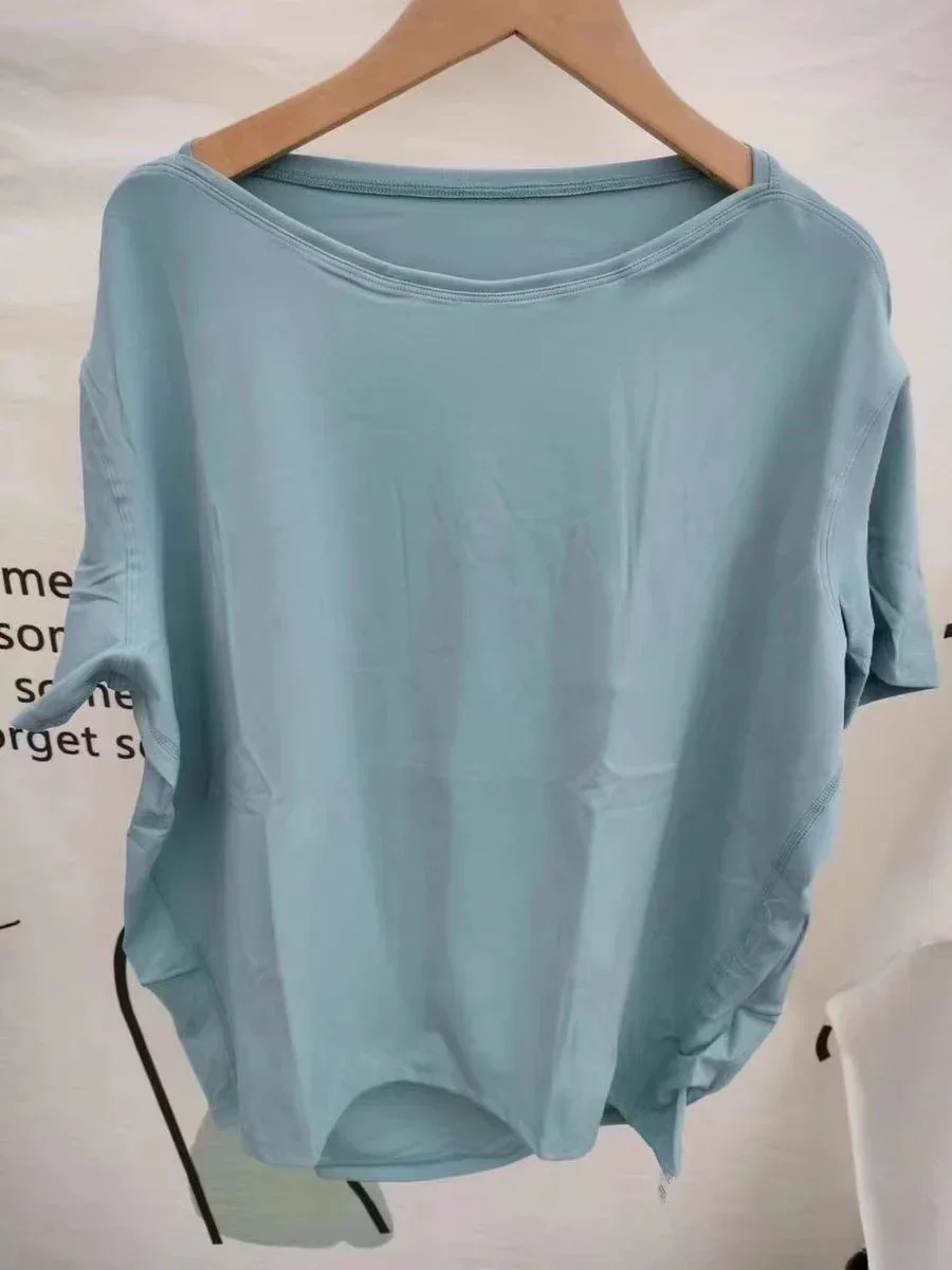Lemon Women Back in Action Short Sleeve Top T-shirt Yoga Gym Sport Crop Top Sportswear Breathable Leisure Outdoor Jogging Blouse