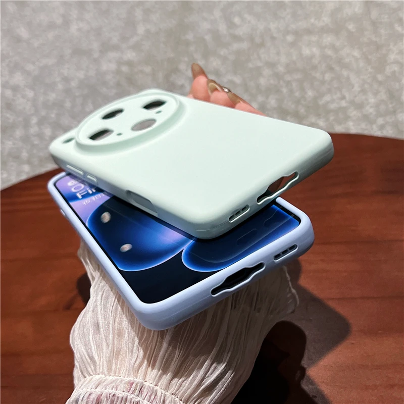Shockproof Soft Liquid Silicone Case with Slim Fleece and Precise Camera Protection