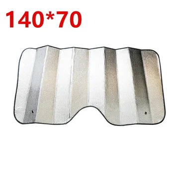 Car Reflective  Windscreen Sun Shade 70cmx140cm  Foldable Sunshade UV Blind Visor Silver Foil Anti UV Reflector Car-Styling 1