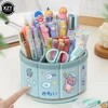 6 Girds Ferris Wheel 360° Rotating Pen Holder Large Capacity Cute Pencil Storage Box Desktop Organizer School Office Stationery 5