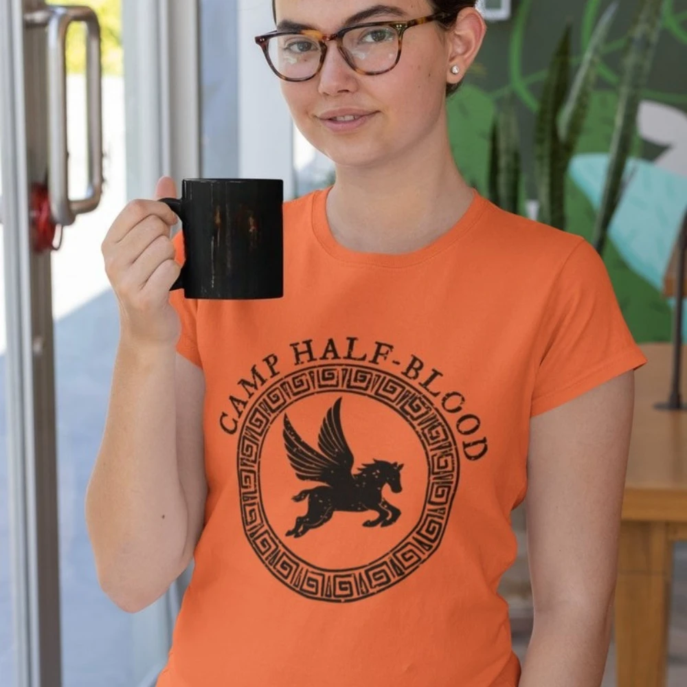 Camp Half Blood Chronicles Branches Frau Mann Grafik T-Shirts Percy Jackson Hochwertiges Baumwollhemd Vintage Streetwear