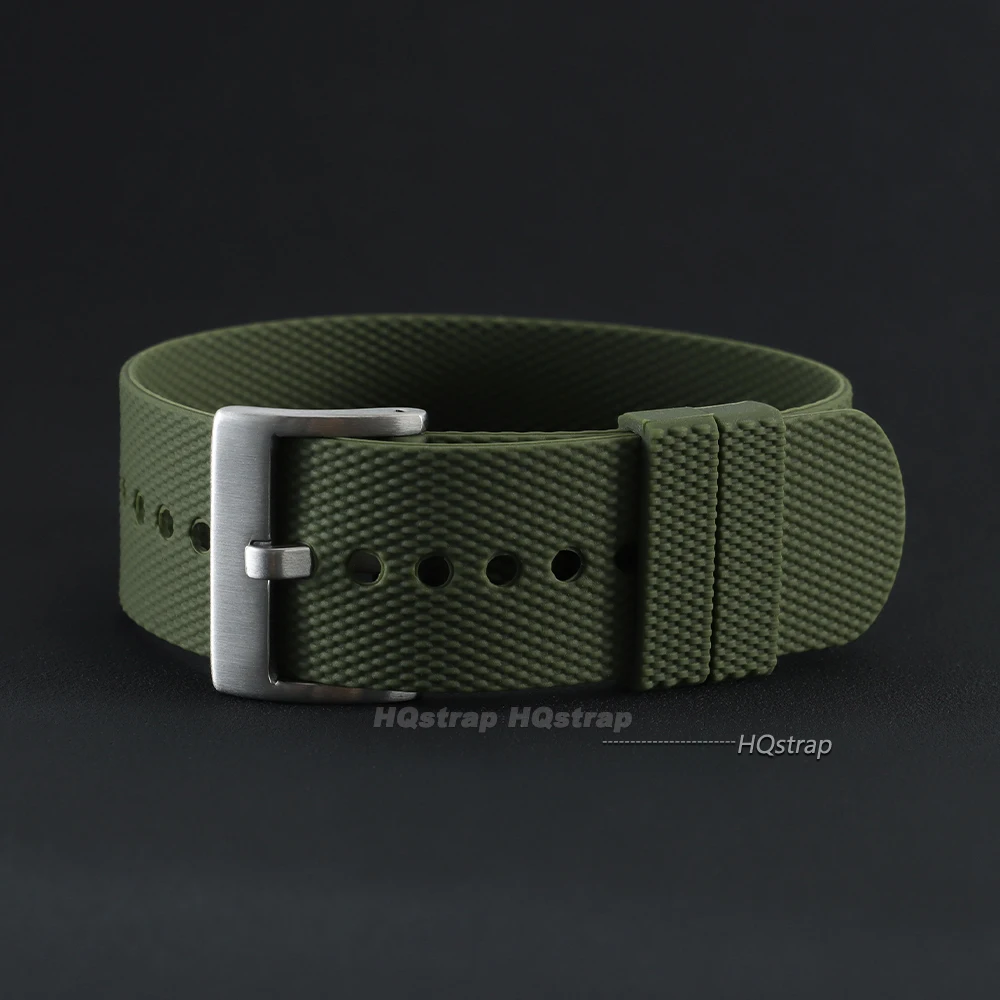 Premium Universal Silicone Watch Strap | Durable FKM Rubber Sports Replacement Band | Fashionable One-Piece Wristband
