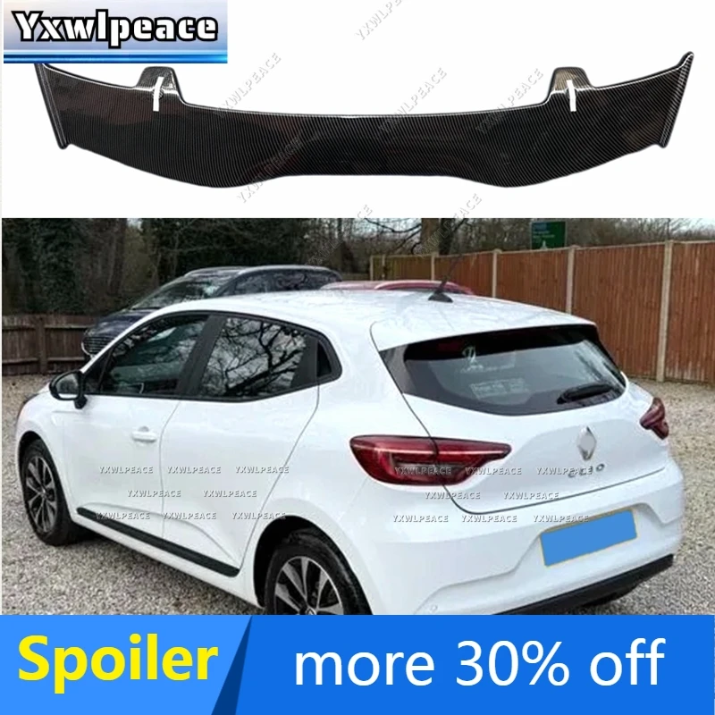 Rear Wing Spoiler For Renault Clio/Clio R.S. V IV III II I B7/BF/BH/KH/BR/CR/SB/SR/BB/CB Hatchback 1990-2025, Universal Trunk Spoiler Auto Rear Trunk Tail Wing Bumper,B