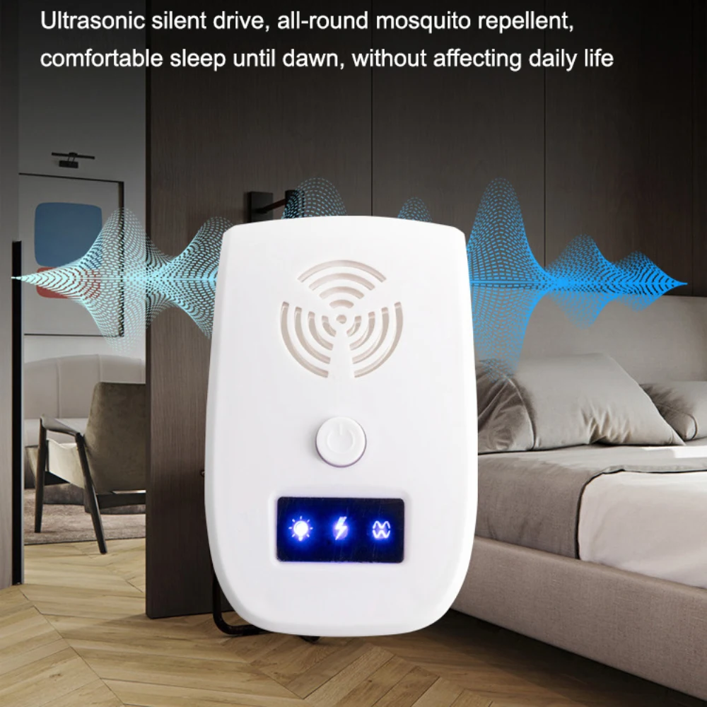 Per La Madre E Il Bambino Elettronico Fly Killer Piccola Luce Notturna Design Lampada Antizanzare Ad Ultrasuoni Anti Zanzara Spina Ue/Regno Unito/Usa
