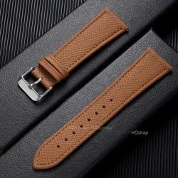 Vintage Calfskin Leather Quick Release Watch Band - Universal Size Replacement Strap - 22mm (Brown belt)