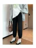 2024 Spring/Summer Waffle Loose Lantern High Waist Women's Tie Feet Guard Pants Casual Large Size Pants Drawstring Sports Pants 4