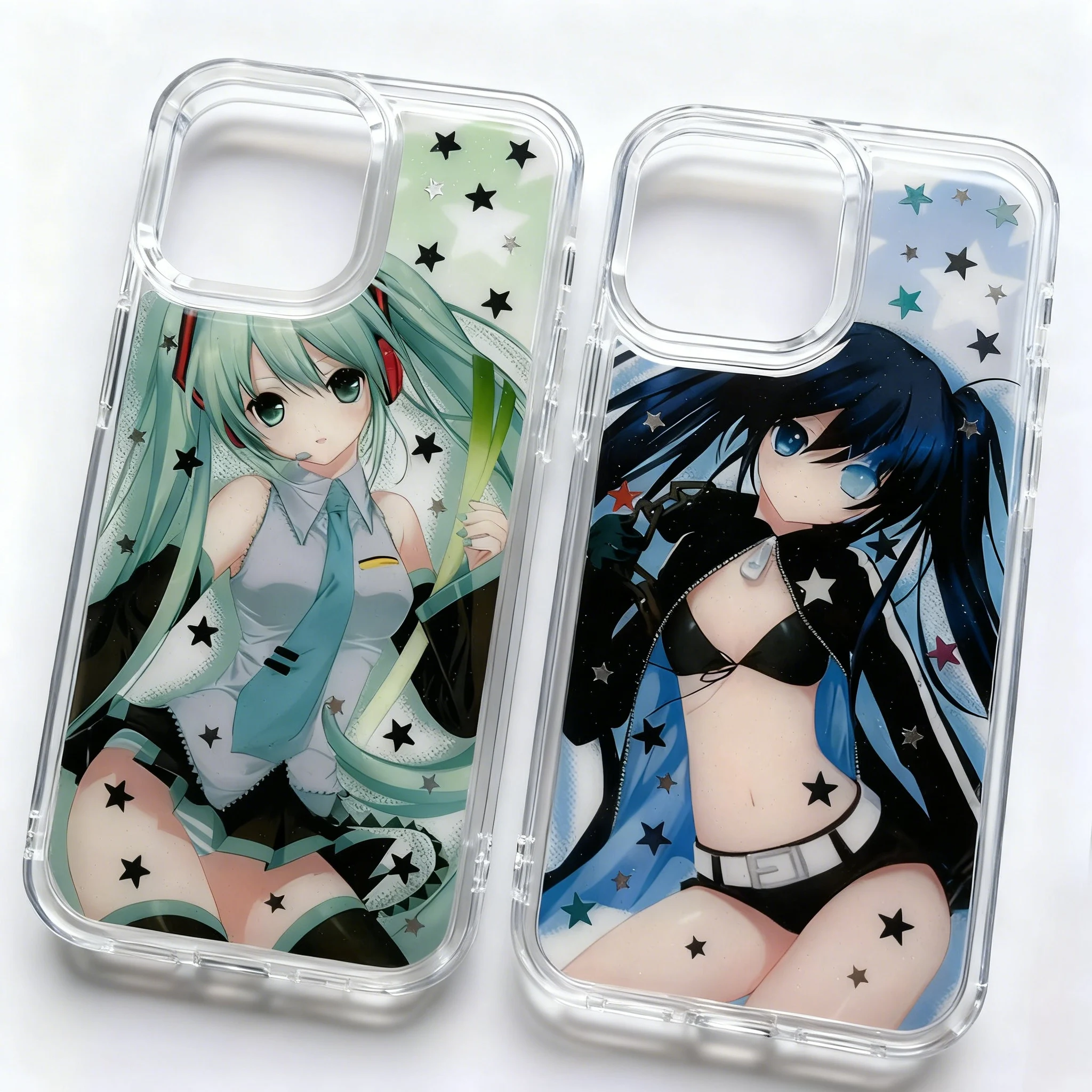 Coque de téléphone avec étoiles d'anime mignonnes pour Samsung Galaxy S26 S25 S24 S23 S22 S21 S20 FE Note20 Note10 Edge Plus Ultra Lite 5G